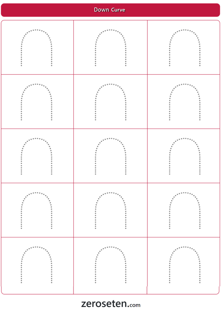 Down Curve Tracing Worksheet Archives Zero se Ten Blog
