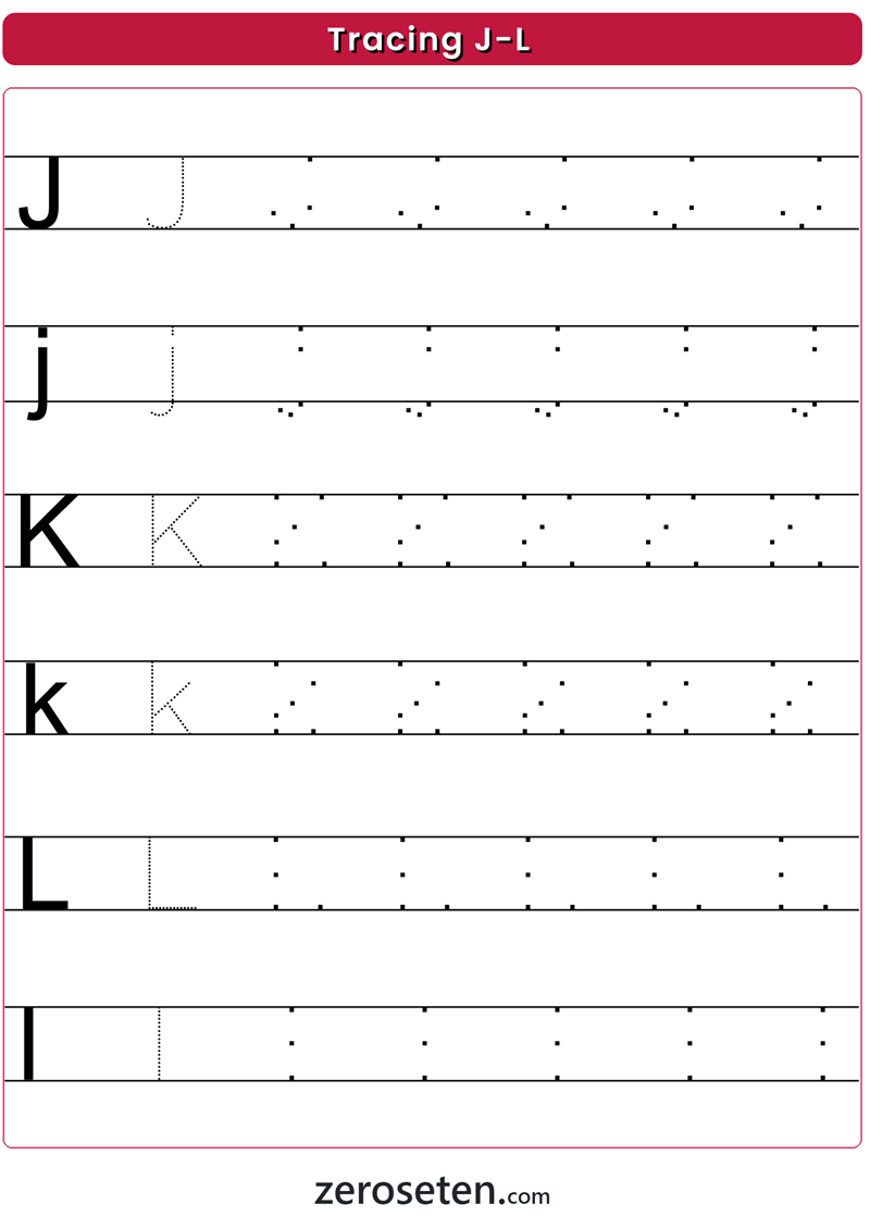 blank tracing worksheets