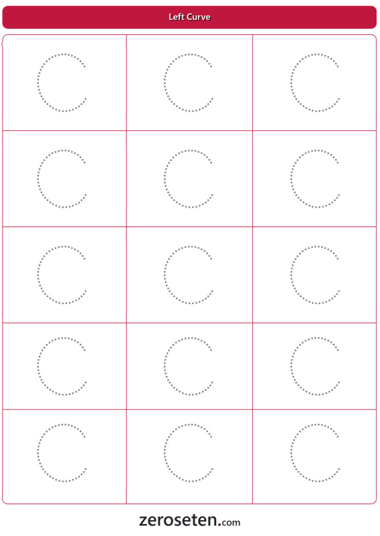 Left Curve Line Tracing Worksheet Archives Zero se Ten Blog Left Curve Line Tracing Worksheet Archives Zero se Ten Blog