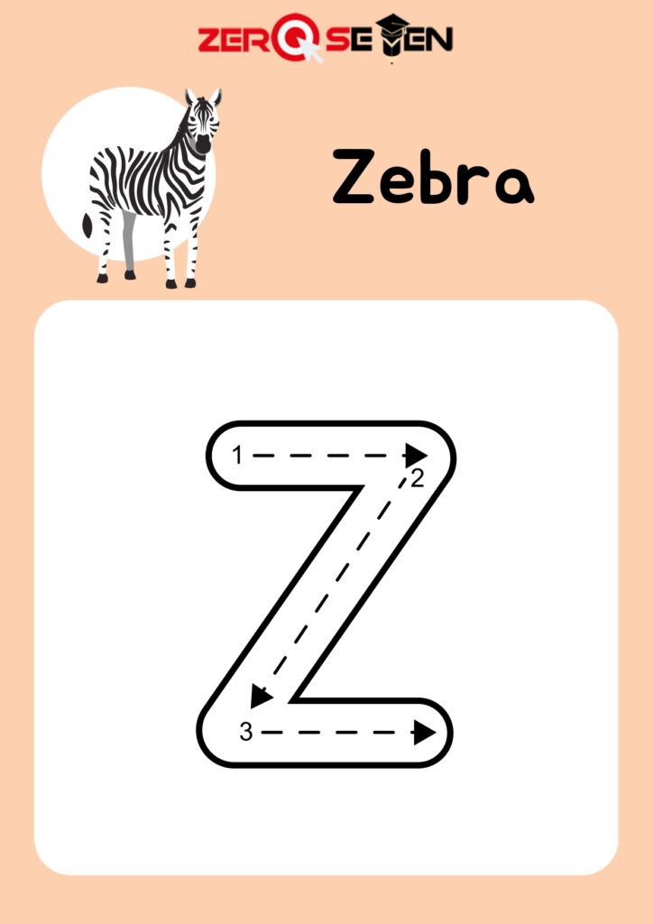 Learn to Write Letter Z – Zebra - Zero se Ten Blog
